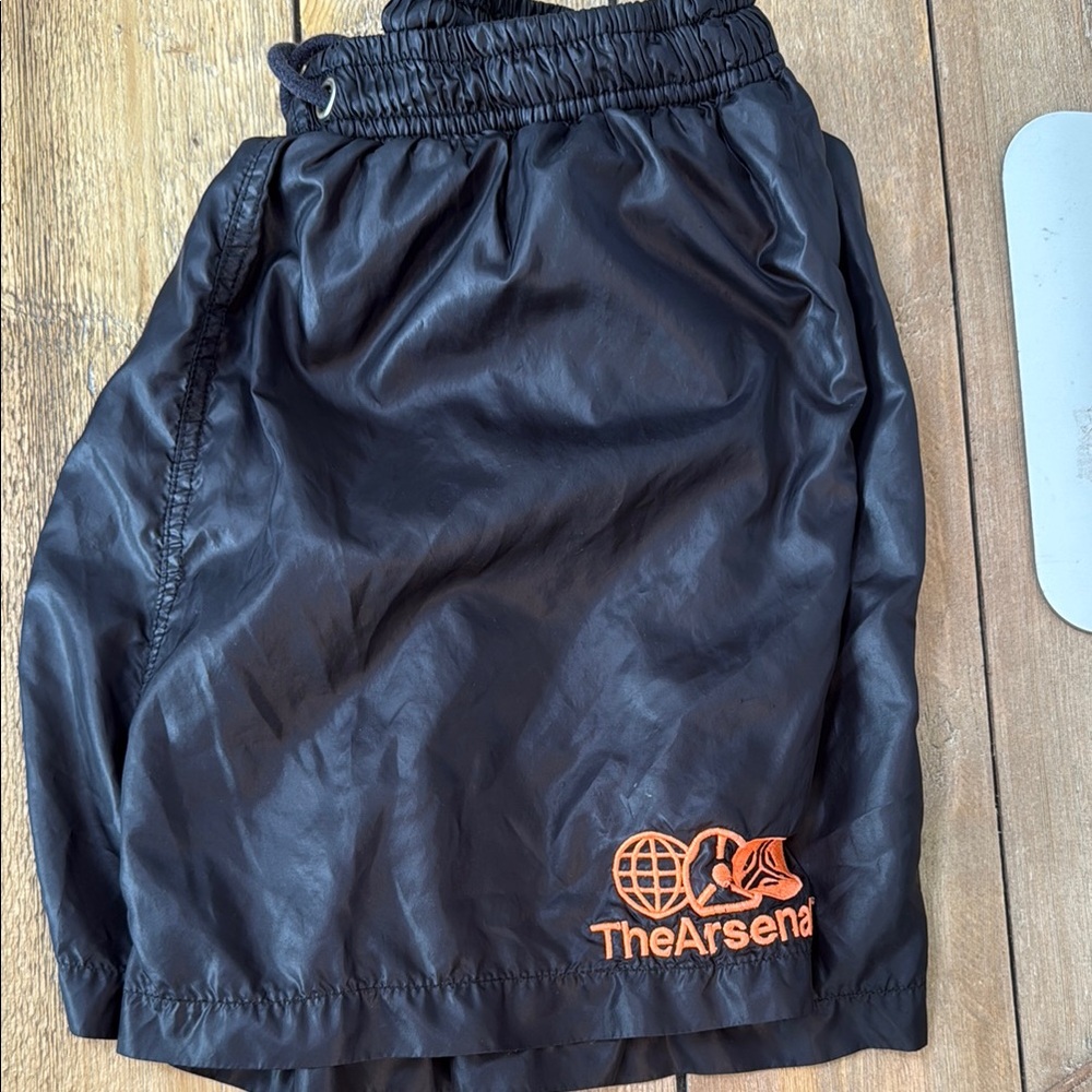 The Arsenal Black and Orange Shorts